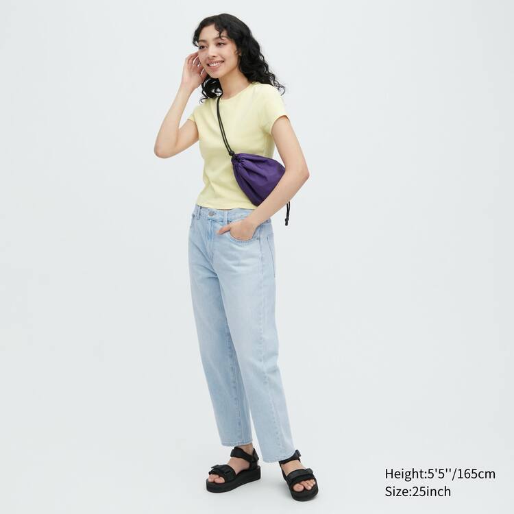 Uniqlo Tapered Boyfriend Džínsy Damske Modre | RMSYPD-214