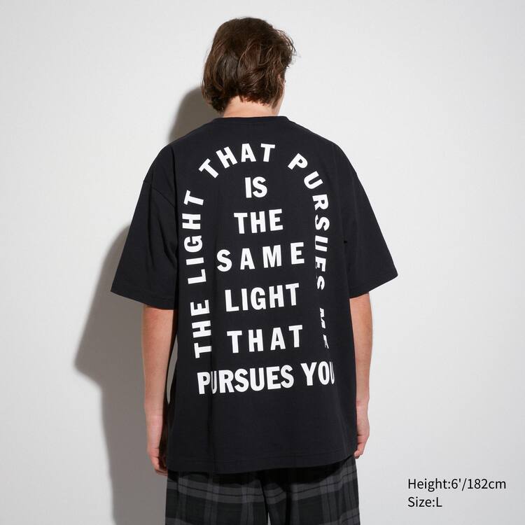 Uniqlo The Message Ut Grafika (Cali Dewitt) Mikiny Panske Čierne | FMZSQY-678