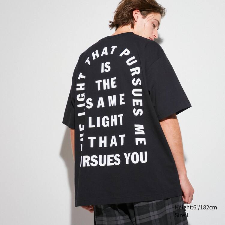 Uniqlo The Message Ut Grafika (Cali Dewitt) Mikiny Panske Čierne | FMZSQY-678