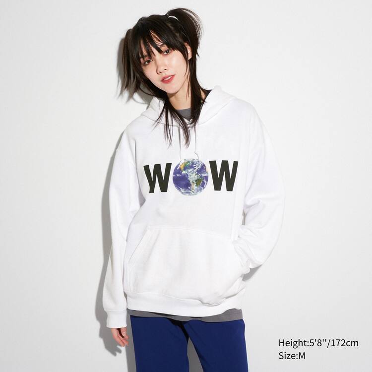 Uniqlo The Message Ut Grafika (Cali Dewitt) Mikiny S Kapucňou Panske Biele | SIQKJO-571