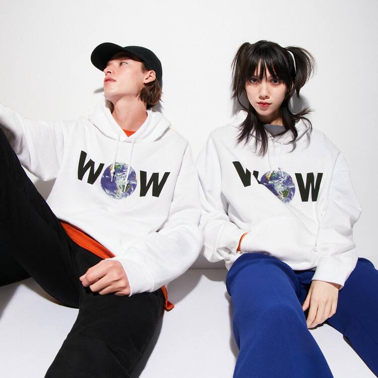 Uniqlo The Message Ut Grafika (Cali Dewitt) Mikiny S Kapucňou Panske Biele | SIQKJO-571