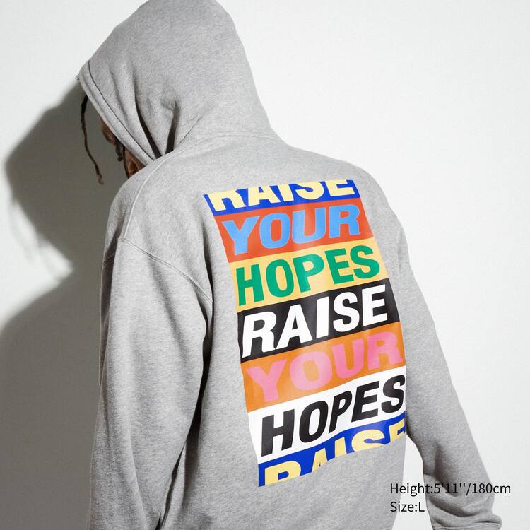 Uniqlo The Message Ut Grafika (Lakwena) Mikiny S Kapucňou Panske Siva | UGXSVH-591