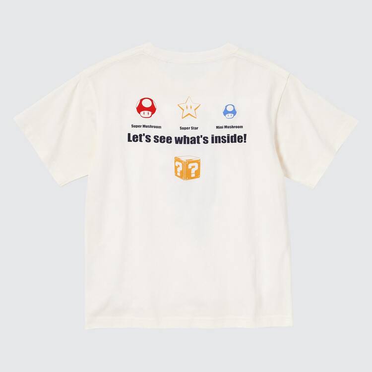 Uniqlo The Super Mario Bros Movie Ut Grafika Tricko Detske Biele | FXLEYC-916
