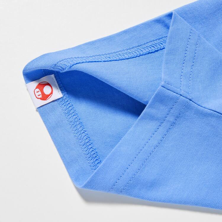 Uniqlo The Super Mario Bros Movie Ut Grafika Tricko Detske Modre | GDWSKC-860