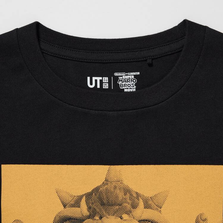Uniqlo The Super Mario Bros Movie Ut Grafika Tricko Detske Čierne | ITCKWU-946