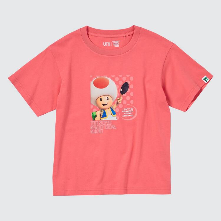 Uniqlo The Super Mario Bros Movie Ut Grafika Tricko Detske Červené | LHIOGA-650