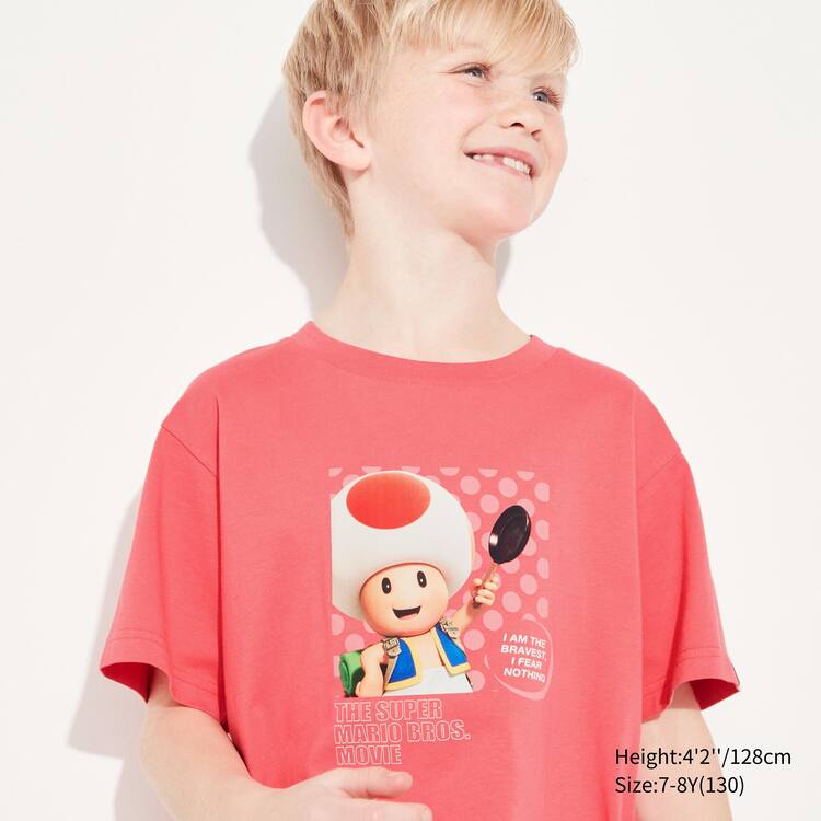 Uniqlo The Super Mario Bros Movie Ut Grafika Tricko Detske Červené | LHIOGA-650