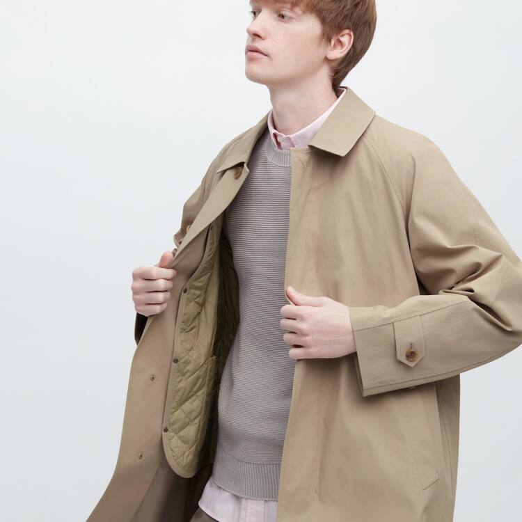 Uniqlo Three-way Single Breasted Kabáty Panske Béžové | ZNSXCM-803