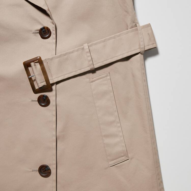 Uniqlo Trench Kabáty Damske Béžové | AQLBKC-539