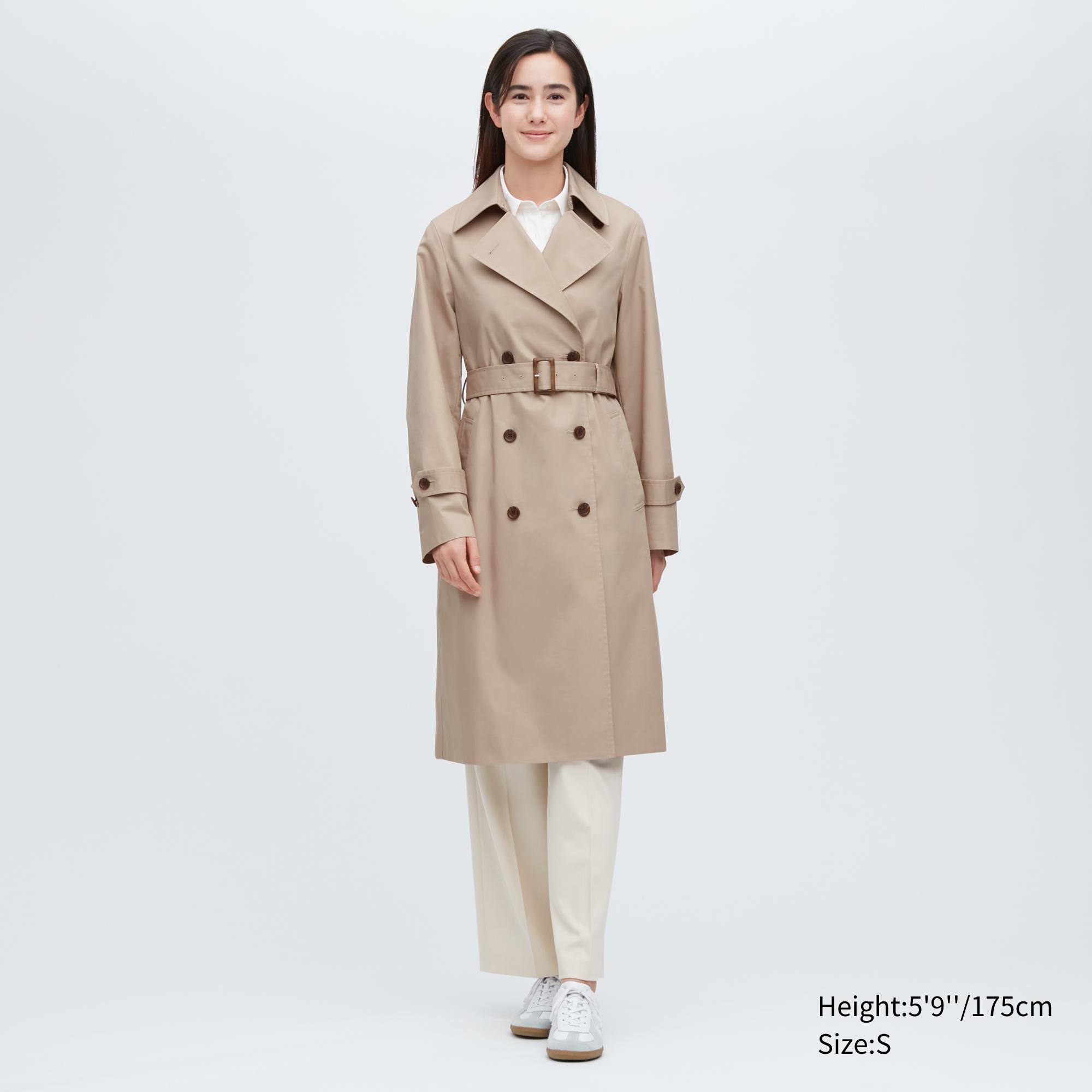 Uniqlo Trench Kabáty Damske Béžové | AQLBKC-539