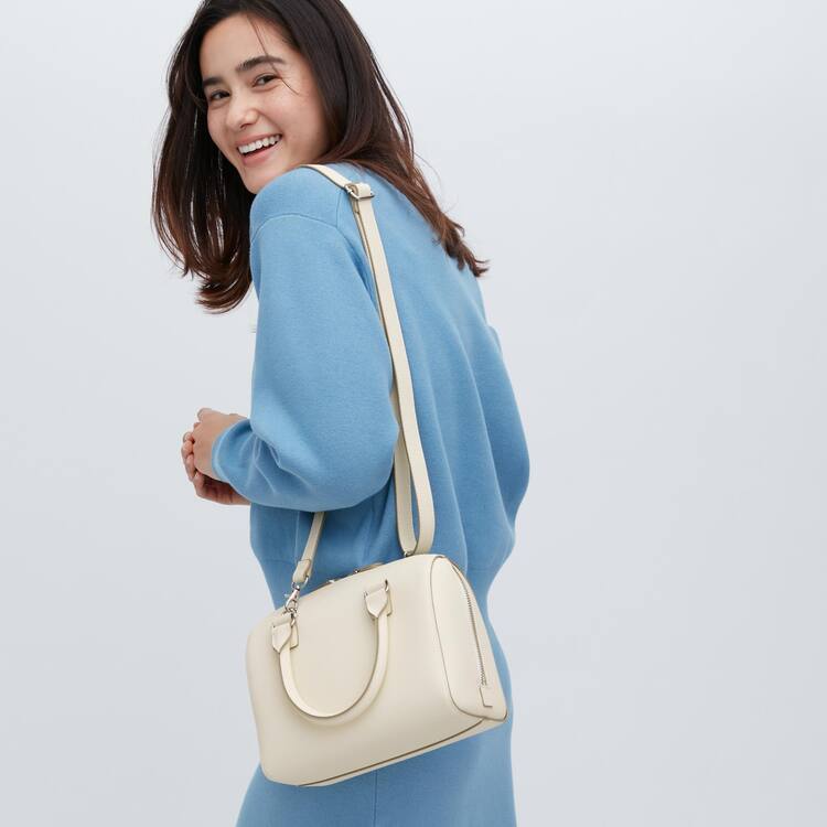 Uniqlo Two-way Boston Tasky Damske Biele | MFCYPT-790