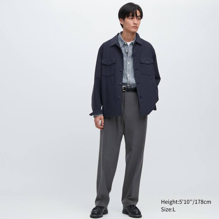 Uniqlo Two-way Stretch Plisované Tapered Fit Nohavice Panske Siva | BLVCSM-839