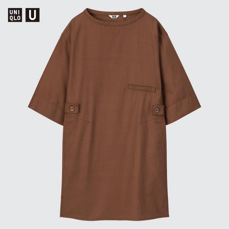 Uniqlo U 3/4 Sleeved Saty Damske Hnede | NVHMAE-097