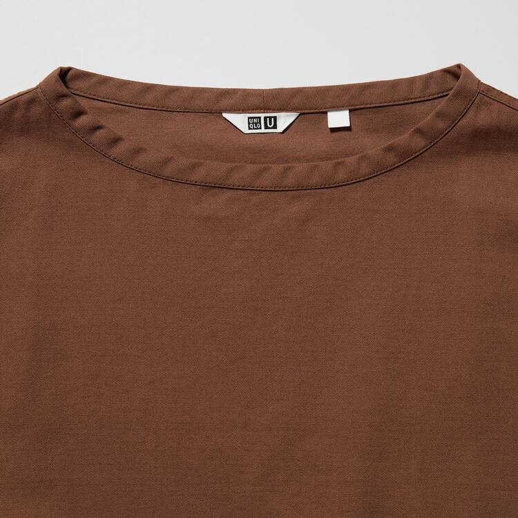 Uniqlo U 3/4 Sleeved Saty Damske Hnede | NVHMAE-097