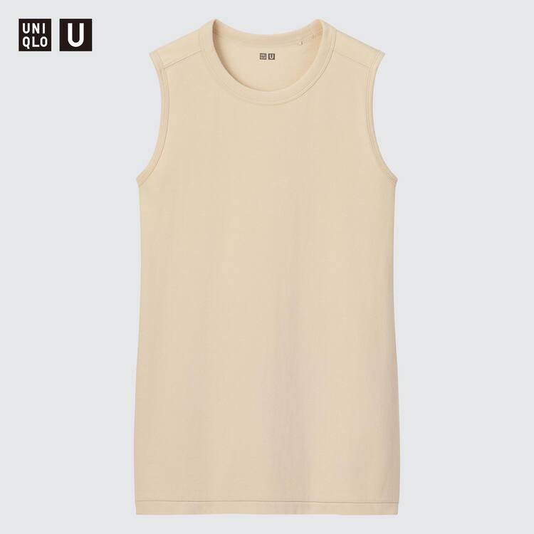 Uniqlo U Bez Rukavov Vesty Damske Béžové | KRCYLD-709
