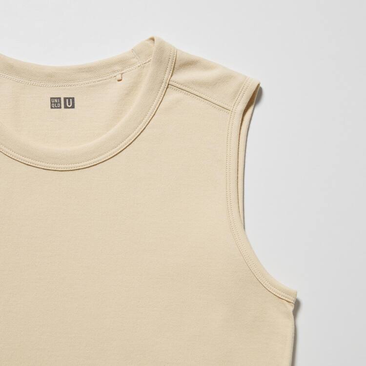 Uniqlo U Bez Rukavov Vesty Damske Béžové | KRCYLD-709