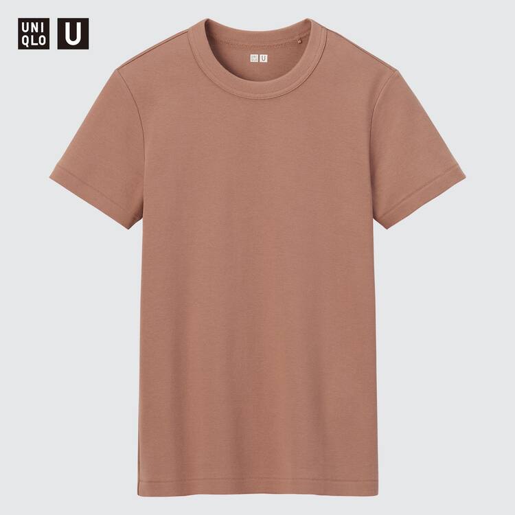 Uniqlo U Crew Neck Tricko Damske Ruzove | ABNWOV-629