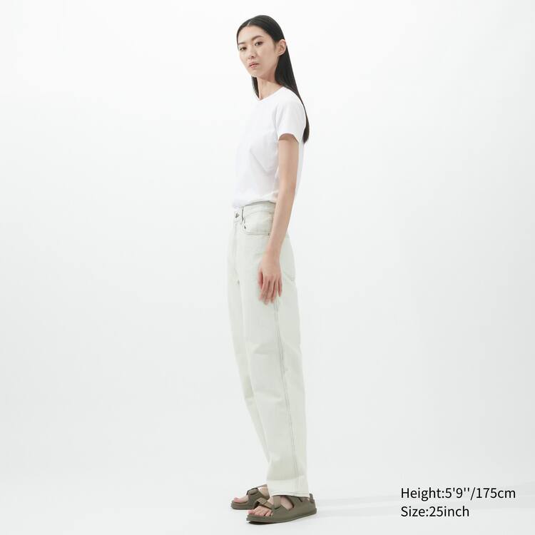 Uniqlo U Curved Džínsy Damske Biele | TPYRJB-215