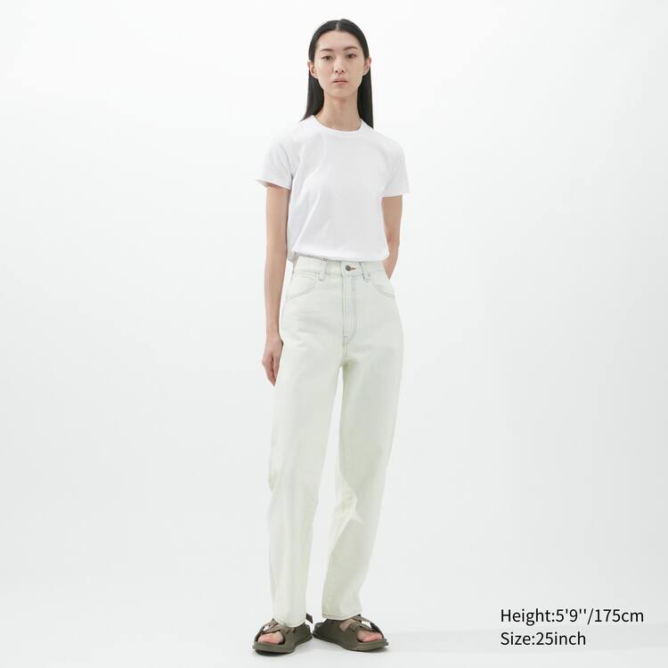 Uniqlo U Curved Džínsy Damske Biele | TPYRJB-215