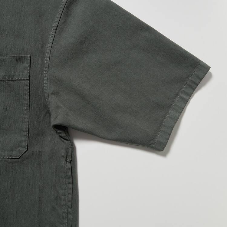 Uniqlo U Oversized Kratke Sleeved Pracovná Kosele Damske Tmavo Siva | LRNIYE-786