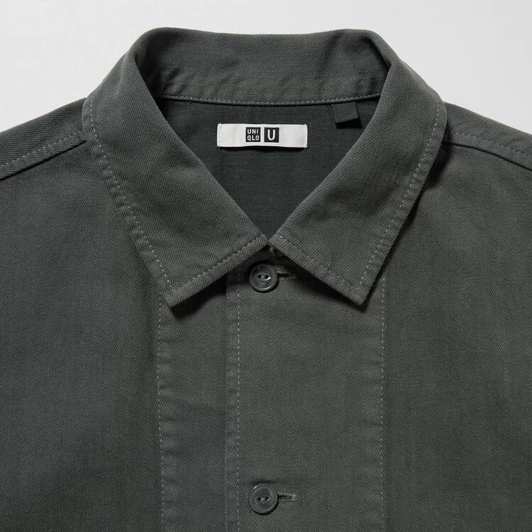 Uniqlo U Oversized Kratke Sleeved Pracovná Kosele Damske Tmavo Siva | LRNIYE-786