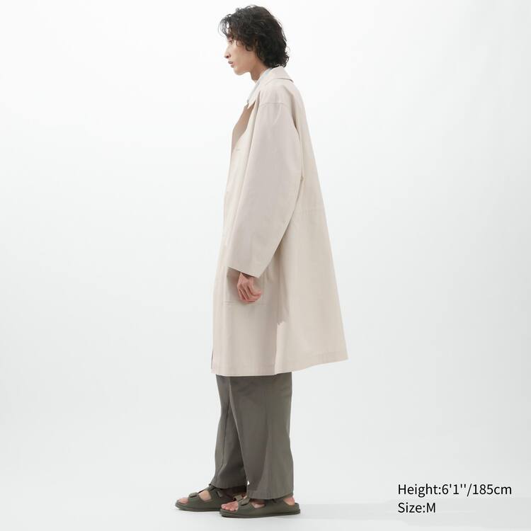 Uniqlo U Oversized Single Breasted Kabáty Panske Biele | FMLCPK-943