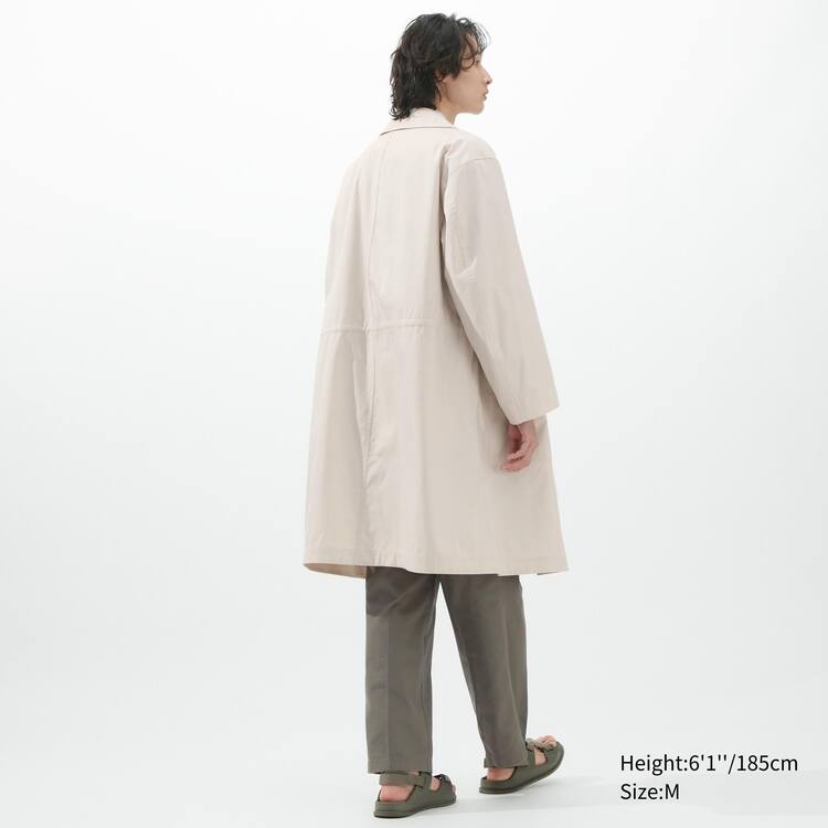 Uniqlo U Oversized Single Breasted Kabáty Panske Biele | FMLCPK-943