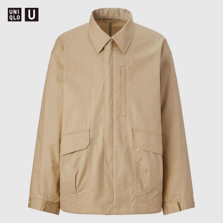 Uniqlo U Oversized Utility Bundy Panske Béžové | PLCFGS-750