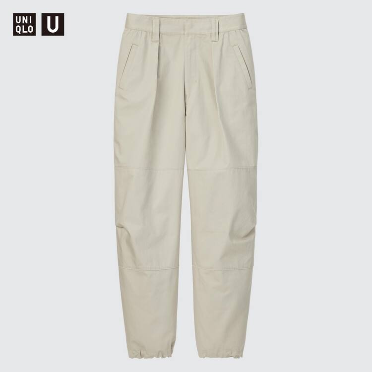 Uniqlo U Plisované Jogger Nohavice Damske Béžové | BSQCMU-723
