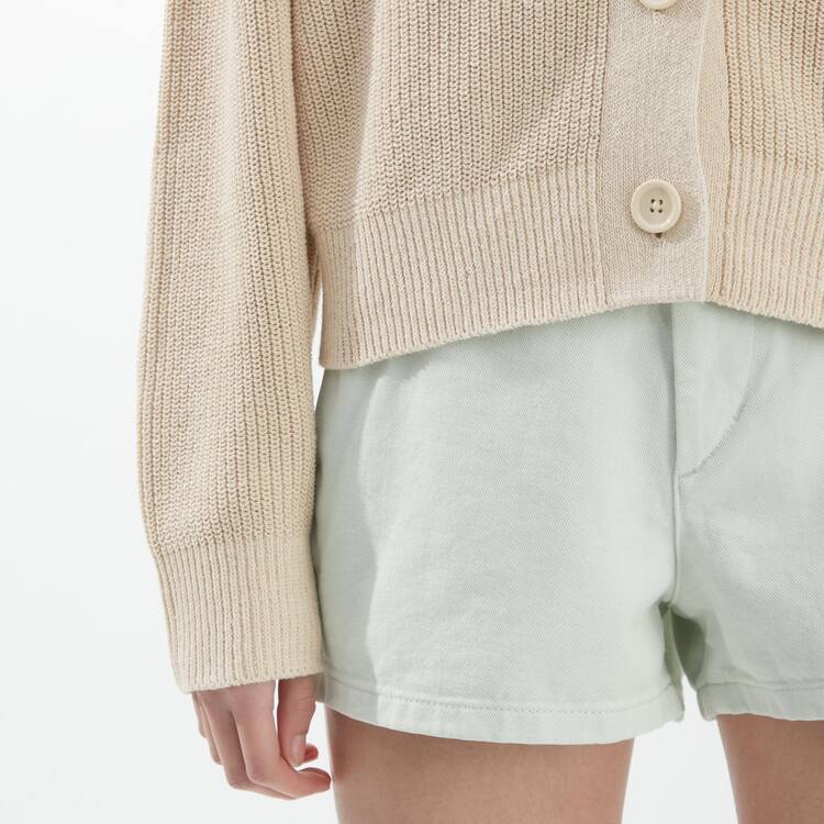 Uniqlo U Rebrovaný Kardigán Damske Béžové | NGTBAI-190