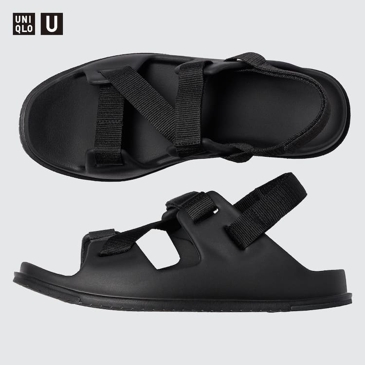 Uniqlo U Sandále Panske Čierne | RKSXDN-412
