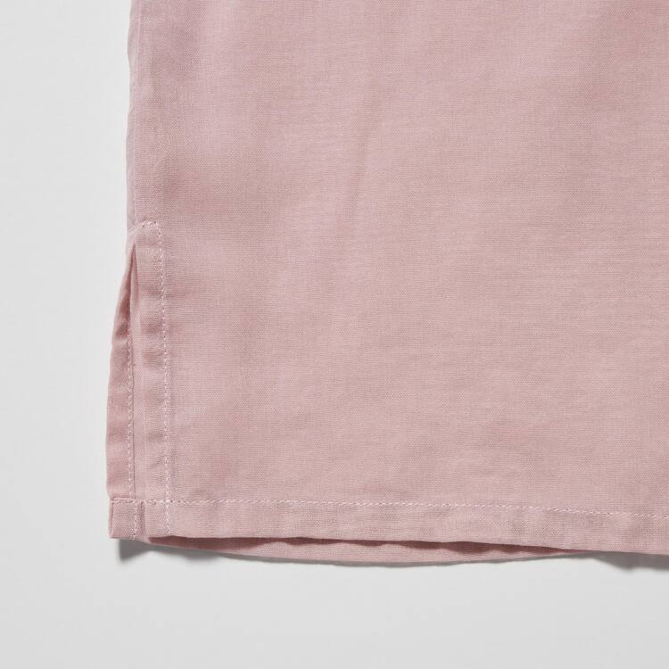 Uniqlo U Sheer Kratke Sleeved Kosele Damske Ruzove | ABGMHR-085