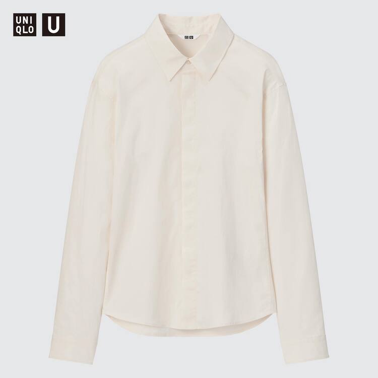 Uniqlo U Stretch Kosele Damske Biele | OFLPDN-482