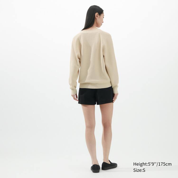 Uniqlo U V Neck Pleteniny Damske Béžové | JFKMYU-985