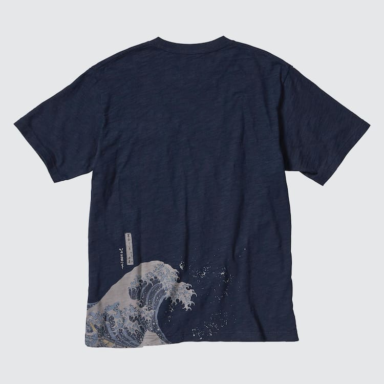 Uniqlo Ukiyo-e Archive Ut Grafika Tricko Panske Námornícka Modrá | CLDVNW-154