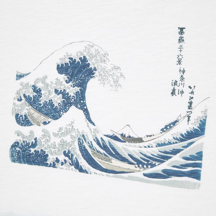 Uniqlo Ukiyo-e Archive Ut Grafika Tricko Panske Biele | PHSNQK-835