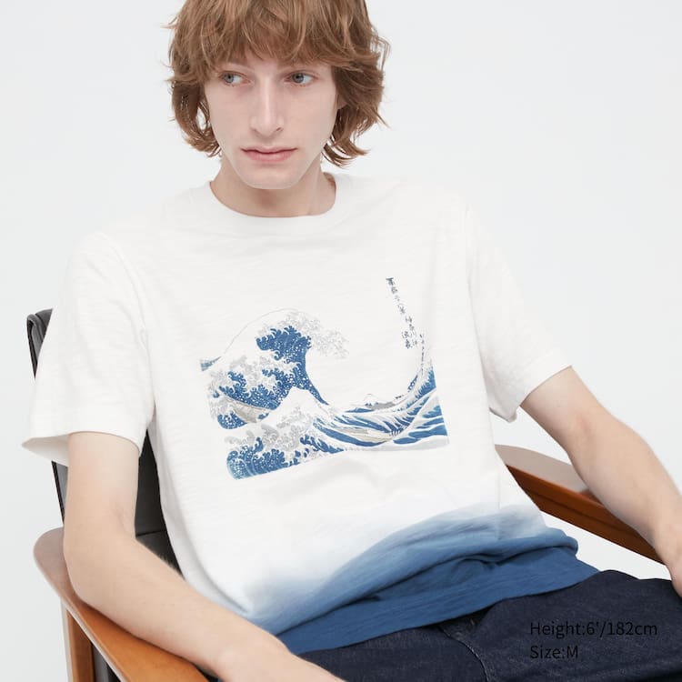 Uniqlo Ukiyo-e Archive Ut Grafika Tricko Panske Biele | PHSNQK-835