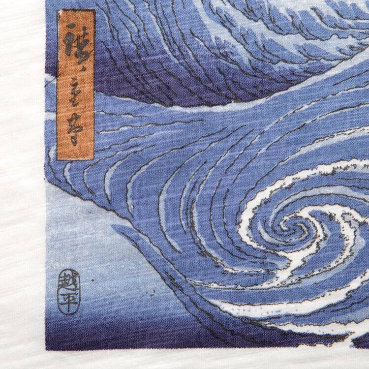 Uniqlo Ukiyo-e Archive Ut Grafika Tricko Panske Modre | PQBNEF-079