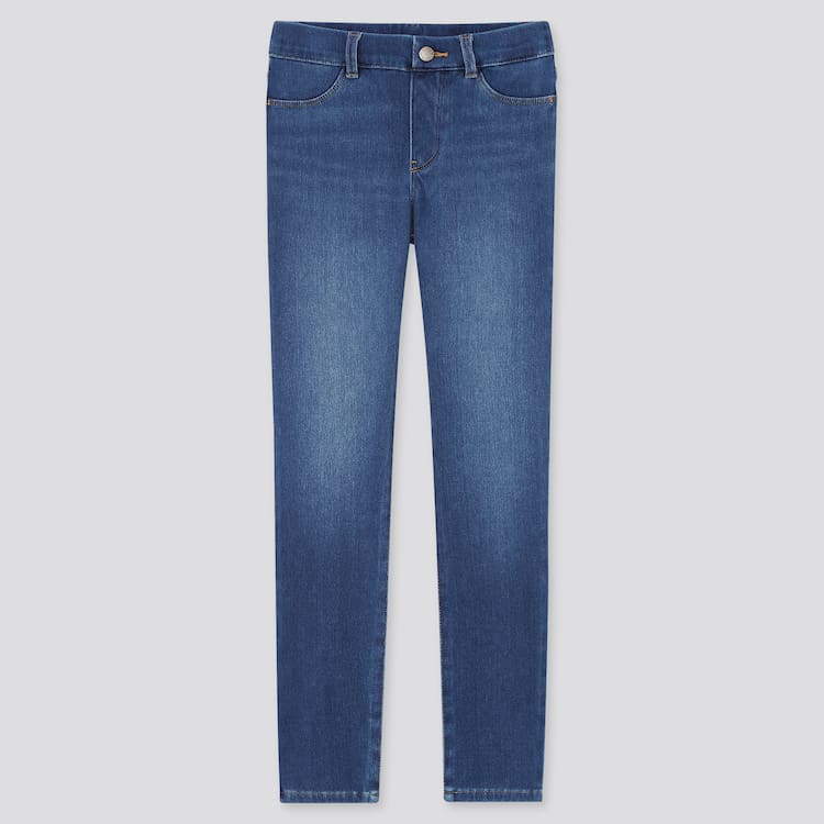 Uniqlo Ultra Stretch Denim (2021 Season) Nohavice Detske Modre | GDKLQH-689