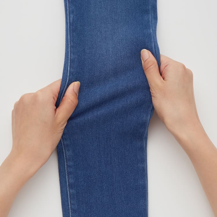 Uniqlo Ultra Stretch Denim (2021 Season) Nohavice Detske Modre | IRQVMS-517