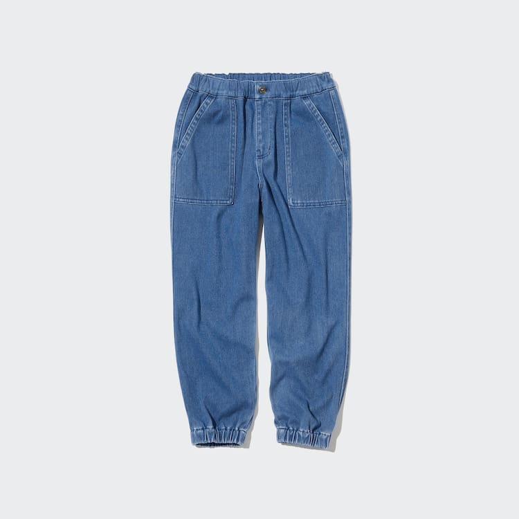 Uniqlo Ultra Stretch Denim Jogger Nohavice Detske Modre | CWRVIH-153