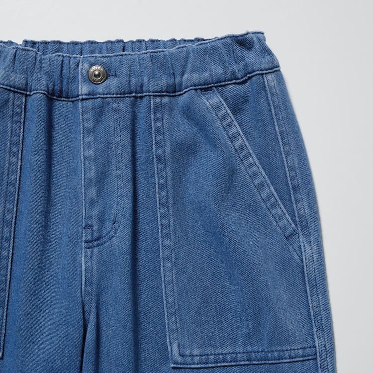 Uniqlo Ultra Stretch Denim Jogger Nohavice Detske Modre | CWRVIH-153