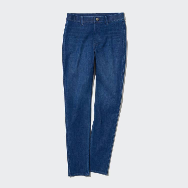 Uniqlo Ultra Stretch Denim (Long) Nohavice Damske Modre | FKDGVW-362