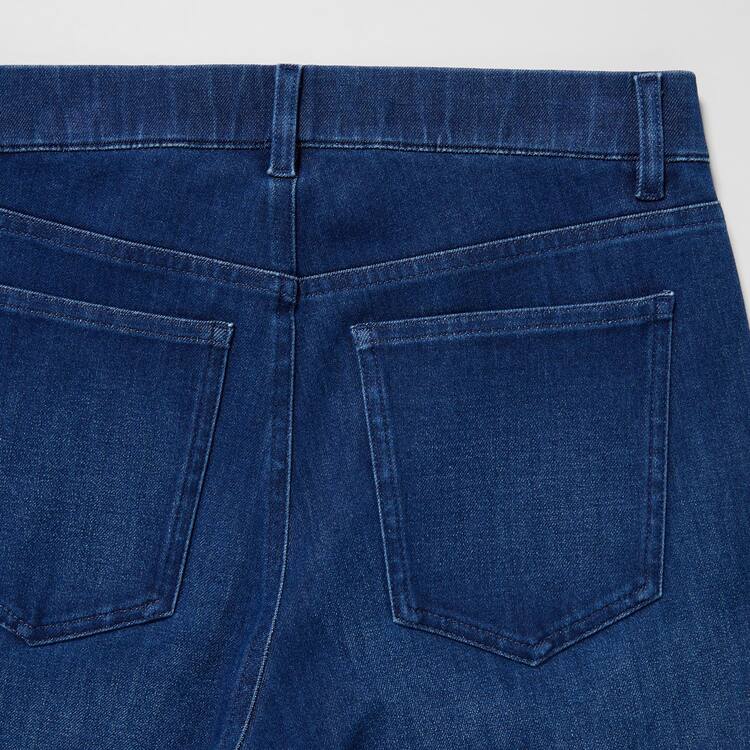 Uniqlo Ultra Stretch Denim (Long) Nohavice Damske Modre | FKDGVW-362