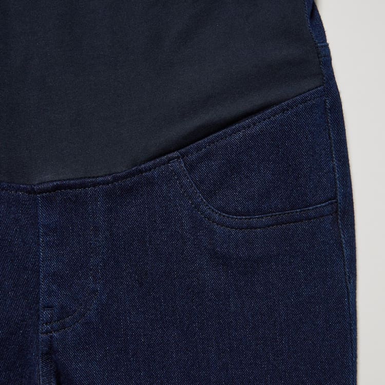 Uniqlo Ultra Stretch Denim Maternity Leginy Damske Modre | MDLJCY-807