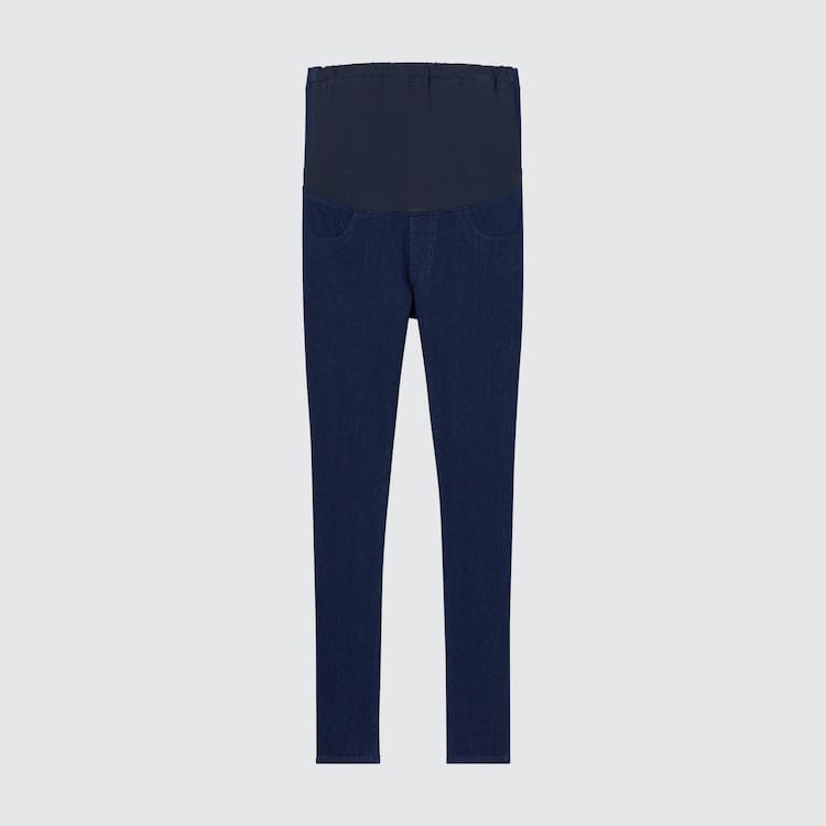 Uniqlo Ultra Stretch Denim Maternity Leginy Damske Modre | MDLJCY-807