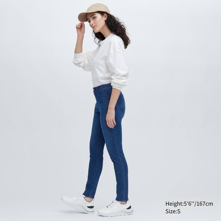 Uniqlo Ultra Stretch Denim Nohavice Damske Modre | LAJUVE-270