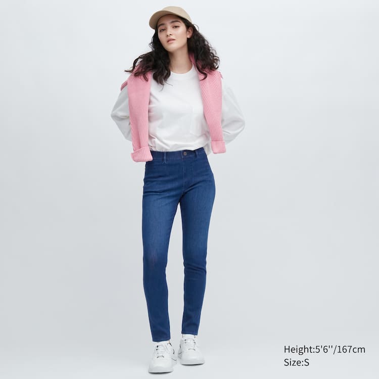 Uniqlo Ultra Stretch Denim Nohavice Damske Modre | LAJUVE-270