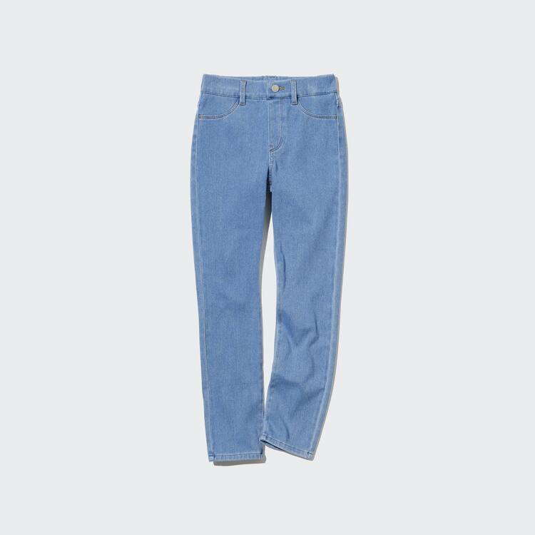 Uniqlo Ultra Stretch Denim (With Back Pockets) Jogger Nohavice Detske Modre | VJLRXT-180