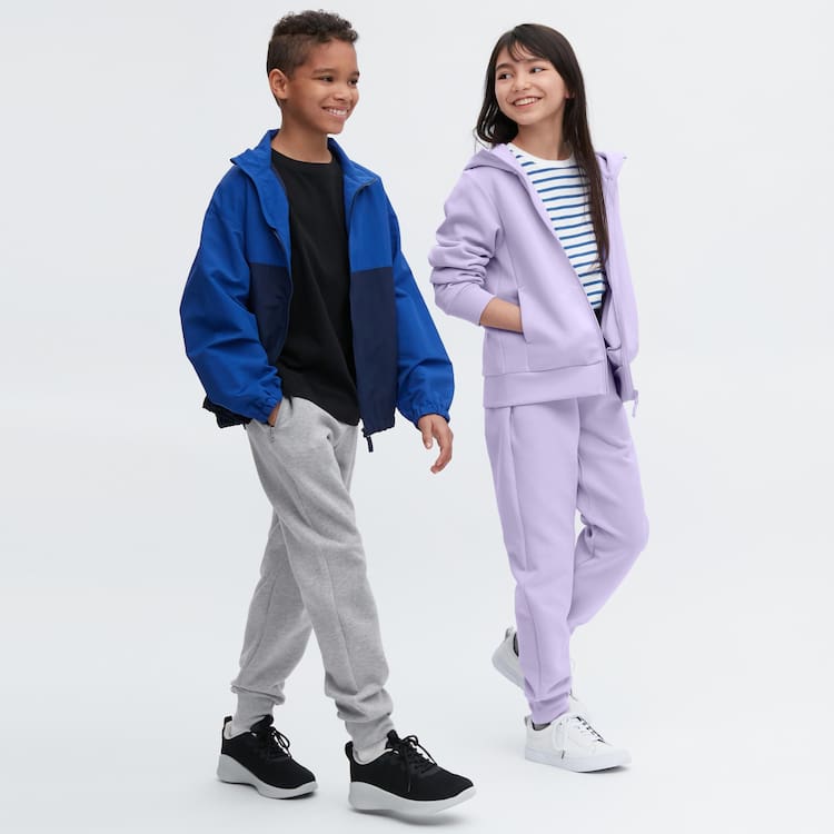 Uniqlo Ultra Stretch Dry Jogger Nohavice Detske Siva | PQEGLX-587